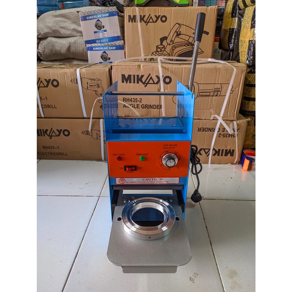 PROMO COD [AKTIF 24 JAM]!!!! Mesin Sealer Cup hingga 22oz 9oz 16oz 18oz 14oz 12oz diameter 7,5cm 9cm 9,5cm / Mesin Penutup Minuman Plastik / Alat Pres Gelas / mesin Pres plastik / mesin tutup plastik / Mesin Serut ES 300watt / hemat listrik