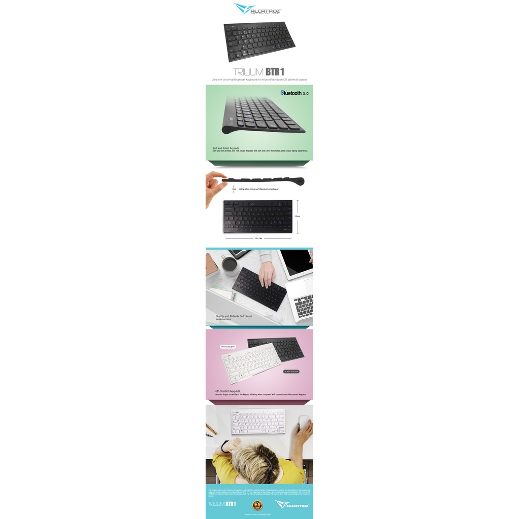Alcatroz Keyboard Trilium BTR 1