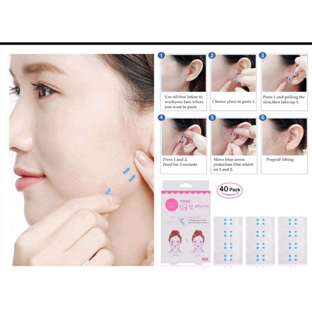 waterproof face lift tape v shape selotip lakban pembentuk muka wajah capsme