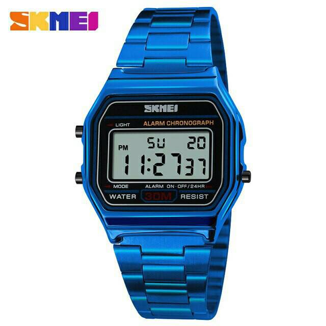 Jam Tangan Pria &amp; Wanita / SKMEI 1123 Men LED Digital Stainless Steel / Jam Tangan Digital / SKMEI