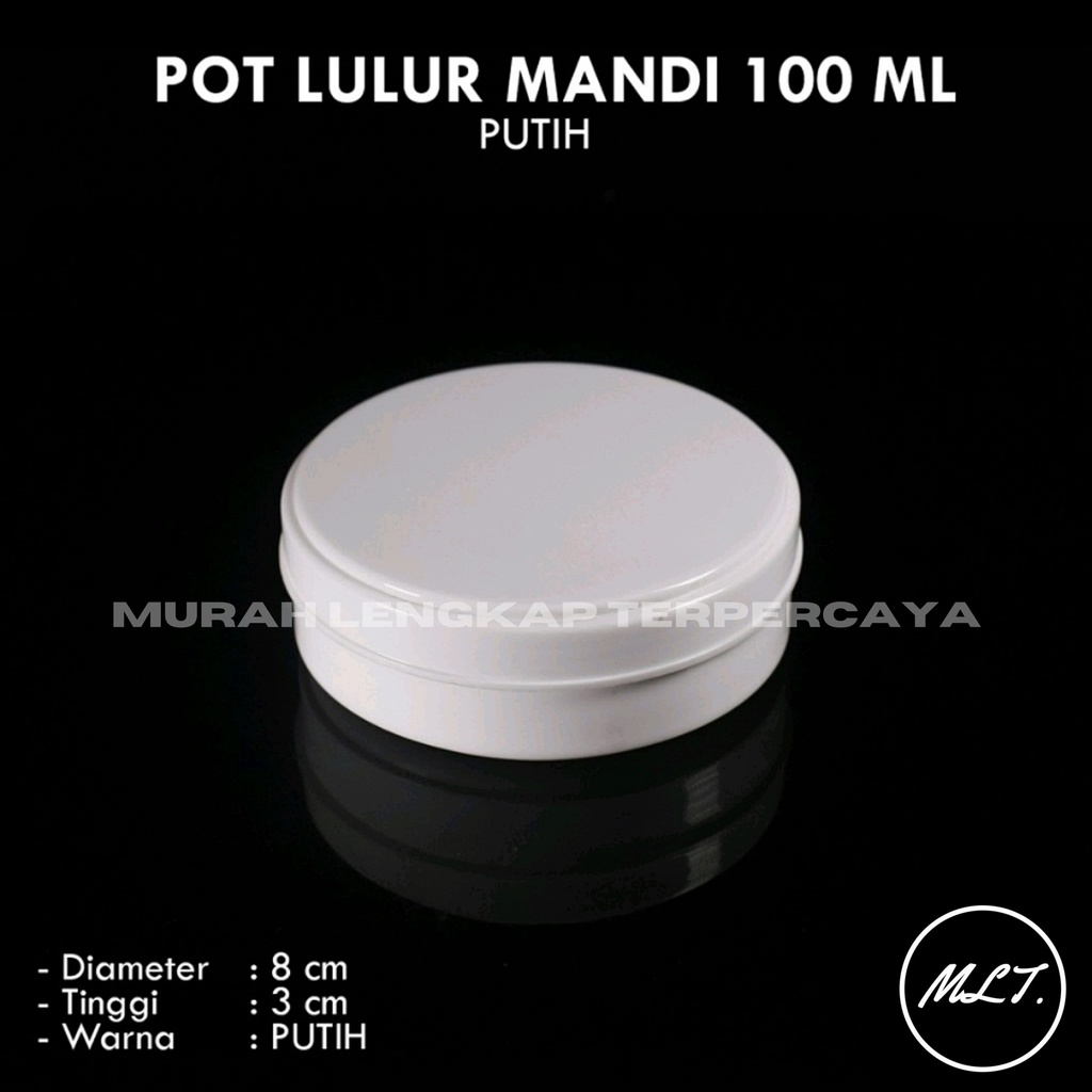 POT LULUR 100 GR PUTIH /POT SCRUB LULUR 100ML 100GR PUTIH DOVE HDPE LULUR SCRUB PUTIH WHITE