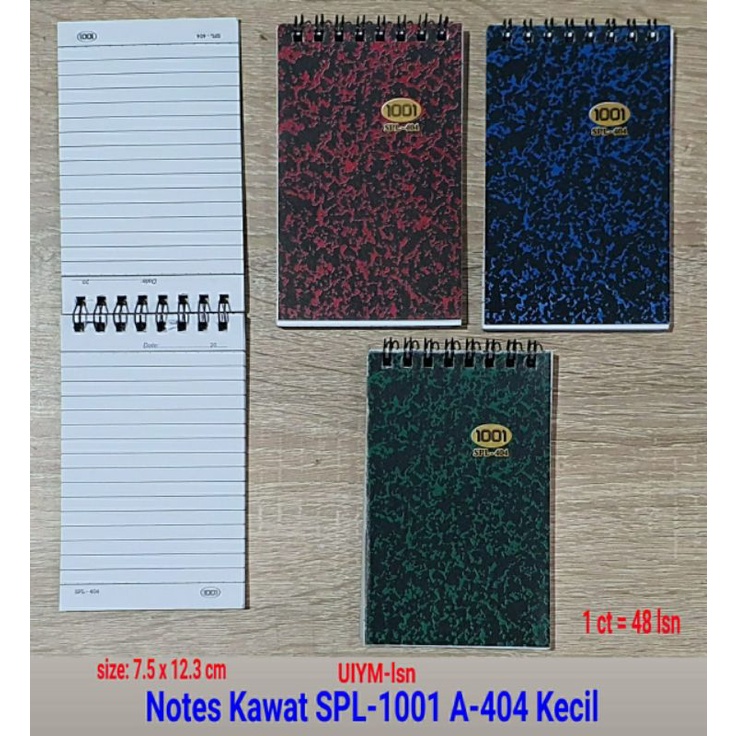 

Notes Kawat Ring SPL-1001 A-404 7,5*12,5