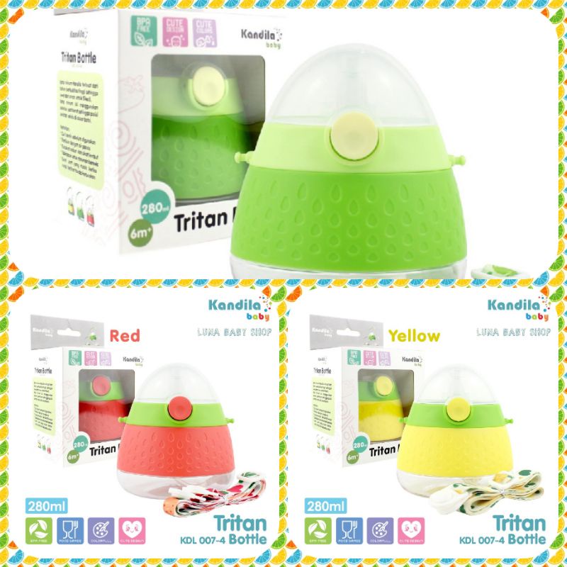 Kandila Tritan Bottle 280ml KDL007-4/Botol Minum +Tali