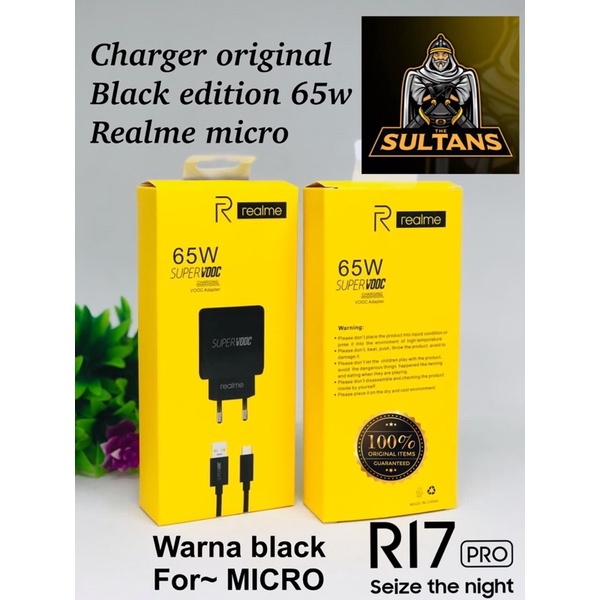 PROMO BLACK CHARGER REALME R17pro HITAM MICRO TYPE C ORIGINAL SUPER QUALITY