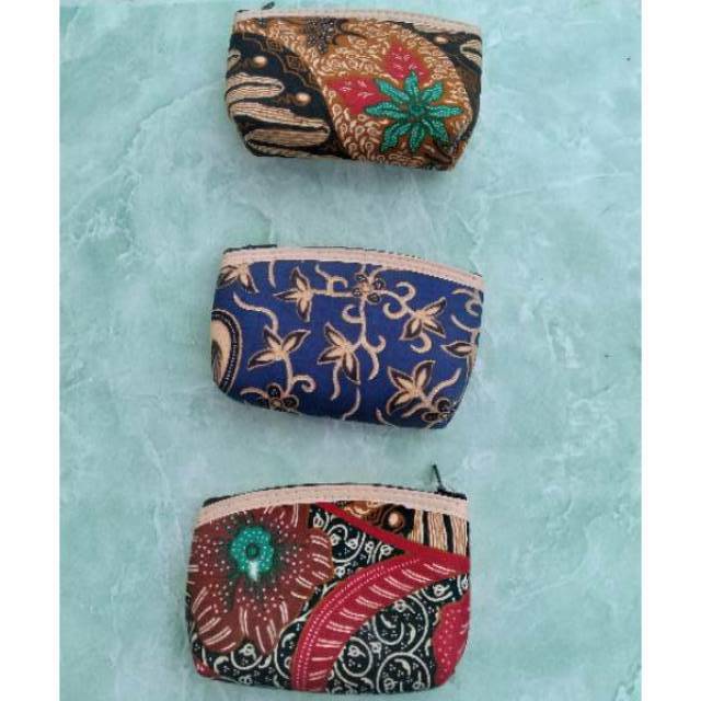 (BISA COD) SATU SET DOMPET KOIN BATIK ISI 20 PCS 10 x 8 cm - SOUVENIR PERNIKAHAN