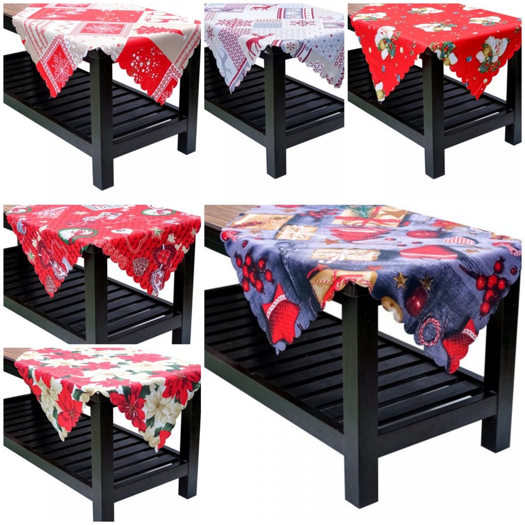 Taplak Meja Natal 73 x 73 cm taplak natal taplak meja murah taplak meja edisi natal taplak meja deko
