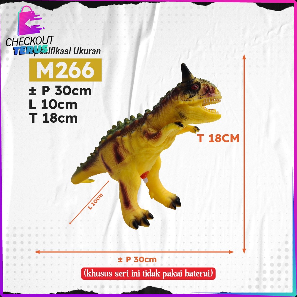 CT M266 270 Mainan Action Figure Dinosaur Mainan Anak Dinosaurus Bunyi Mainan Dinosaurus Animal Figure