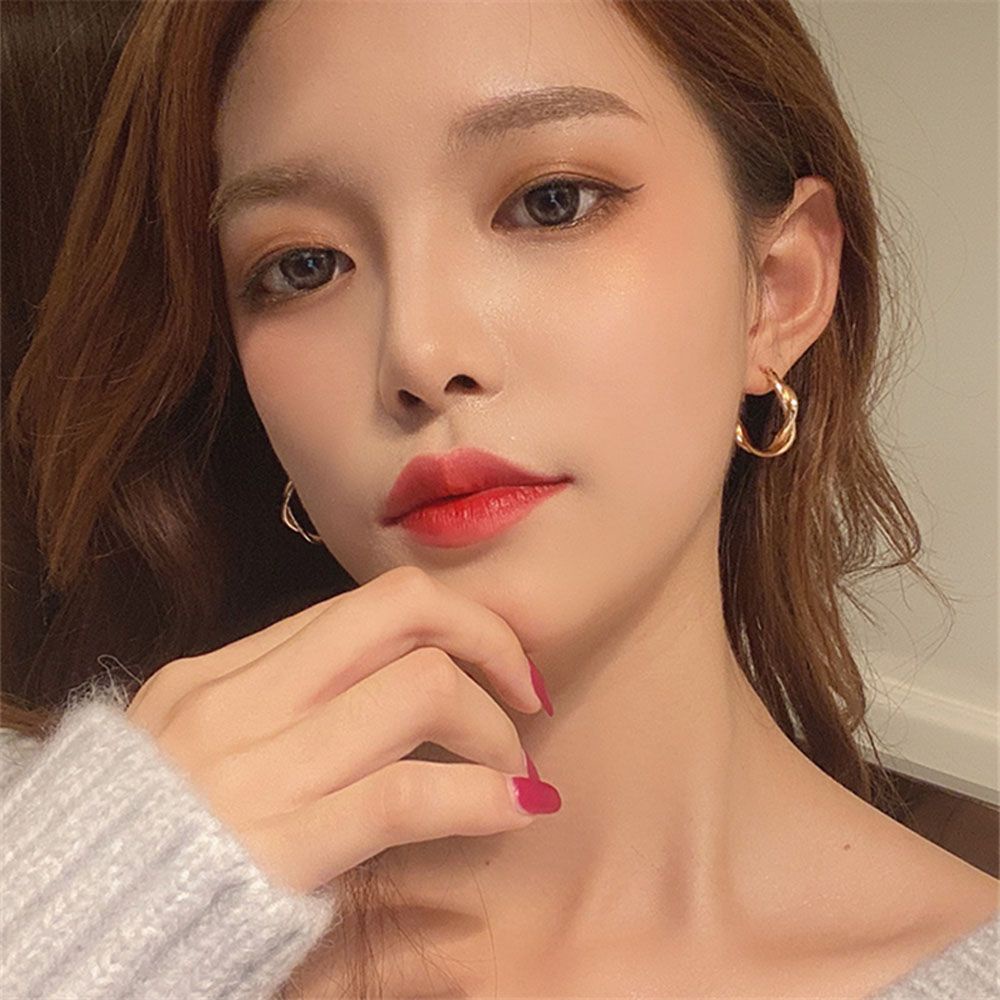 MXBEAUTY Simple Dangle  Earrings Retro Fashion  Accessories Hoop Earrings Party Jewelry Circle Temperamental Interweave Twist Geometric Weaving Jewelry/Multicolor