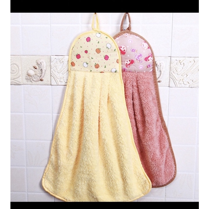 LAP TANGAN HANDUK MOTIF APEL LAP MOTIF BESAR CARTOON POLOS HAND TOWEL CLEAN CLOTH KITCHEN - BENUA DUNIA