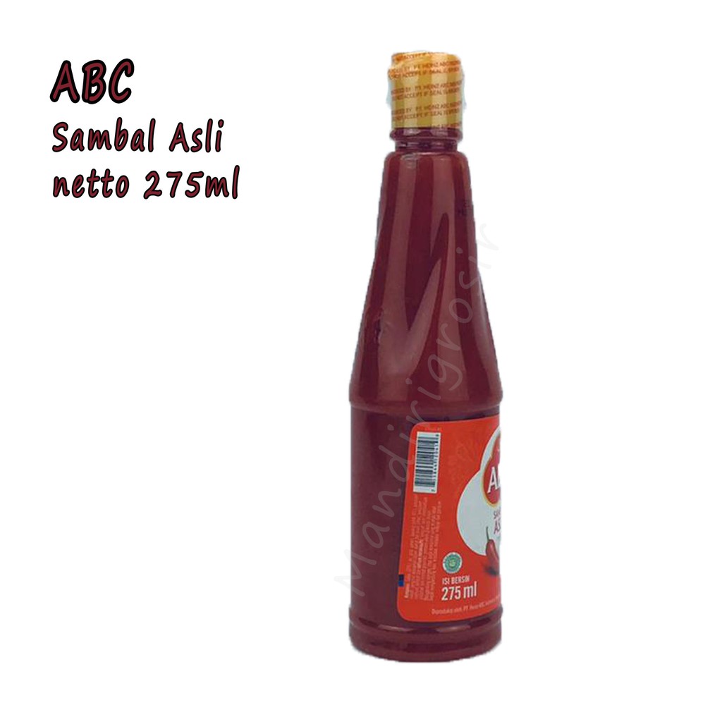 SAMBAL * ASLI * 275ML * SAMBAL * ABC