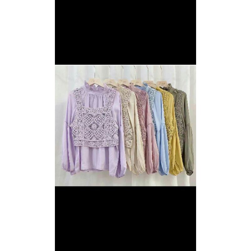 gebila import blouse 2 in1/ candylady/blouse vintage
