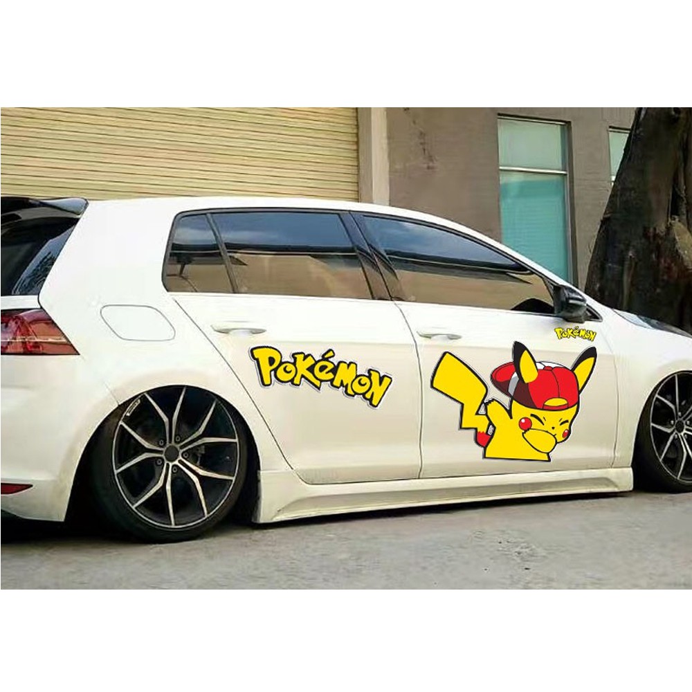 Cutting Sticker Mobil Pokemon Pikachu Lucu Stiker Mobil Keren Murah Awet Berkualitas Shopee Indonesia