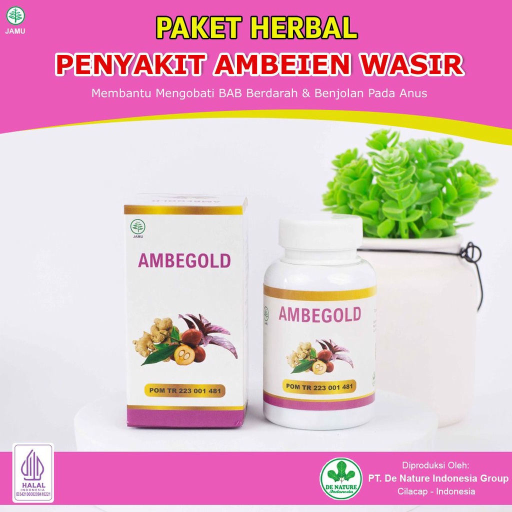 HERBAL AMBEGOLD Obat Ambegold Asli Obat Ambeien Wasir Alami