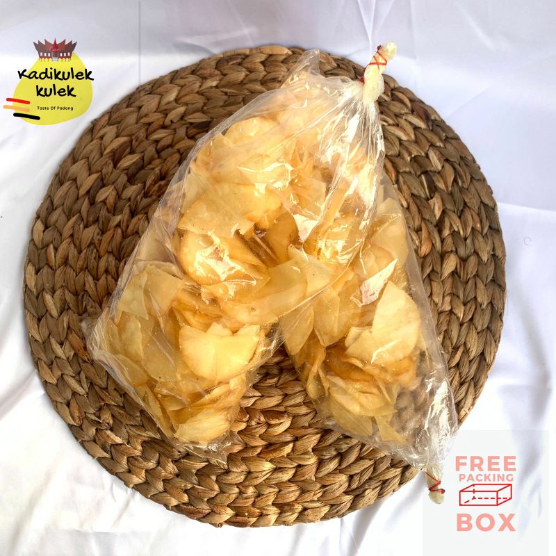

keripik singkong asin cemilan khas minang oleh-oleh padang murah cod free box