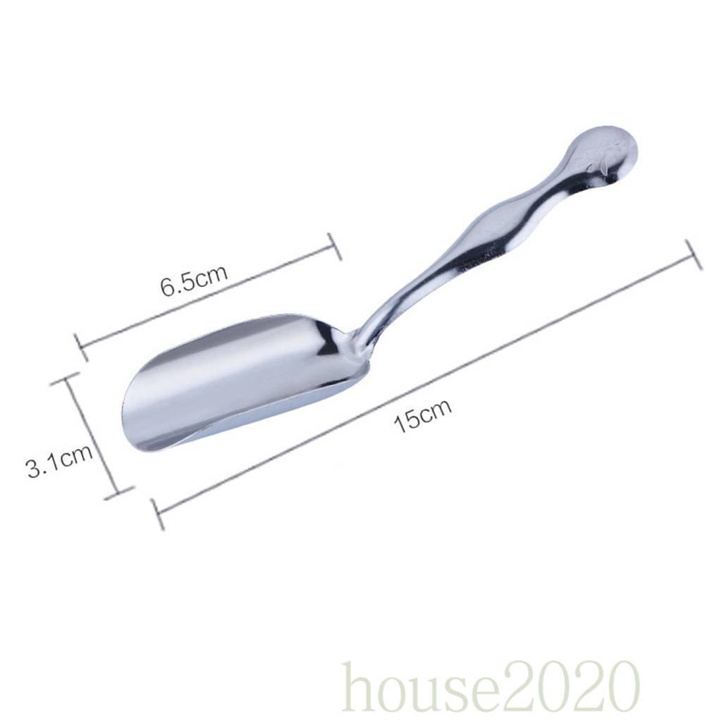 [house2020]Stainless Steel Dinner Curved Mini Tea Spoon Household Use Fruit Appetizer Dessert Tea Spoon