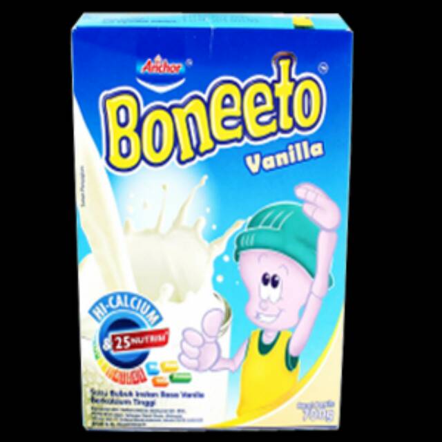 

Anchor Boneeto Susu Bubuk Hi-calcium Creamy Vanilla Box 700g