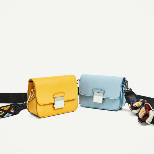 zara crossbody bag yellow