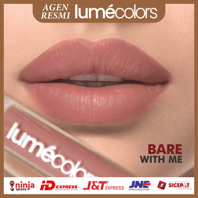 Lipstik Liptint Lumecolors Lumecolor Lumecolour Warna Bare with Me Lip Balm Lipcream Liptin Lipstick