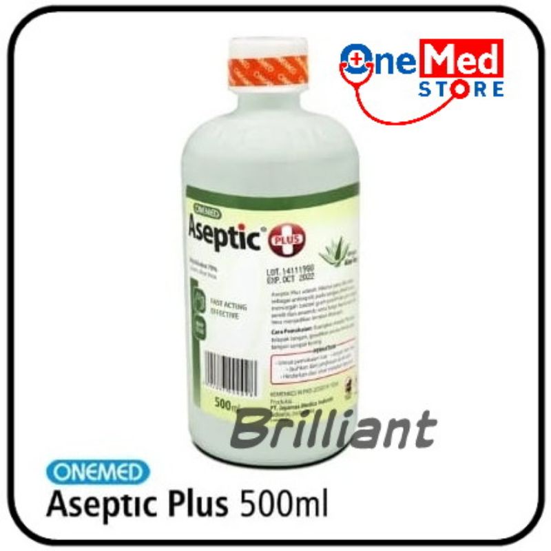 Aseptic Aseptik Antiseptic Handsanitiser Cair Plus One Med 500ml