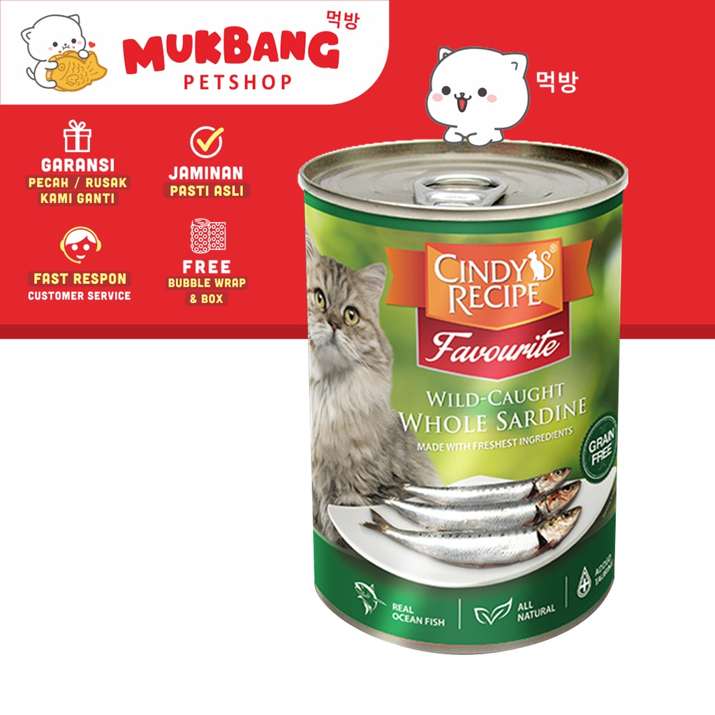 Cindy's Recipe Grain Free Wet Food 400 Gram for Kitten Adult Cat Makanan Kucing Basah