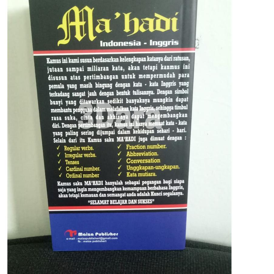 KAMUS MAHADI Buku Kamus Saku Arab Indonesia dan Inggris Indonesia 