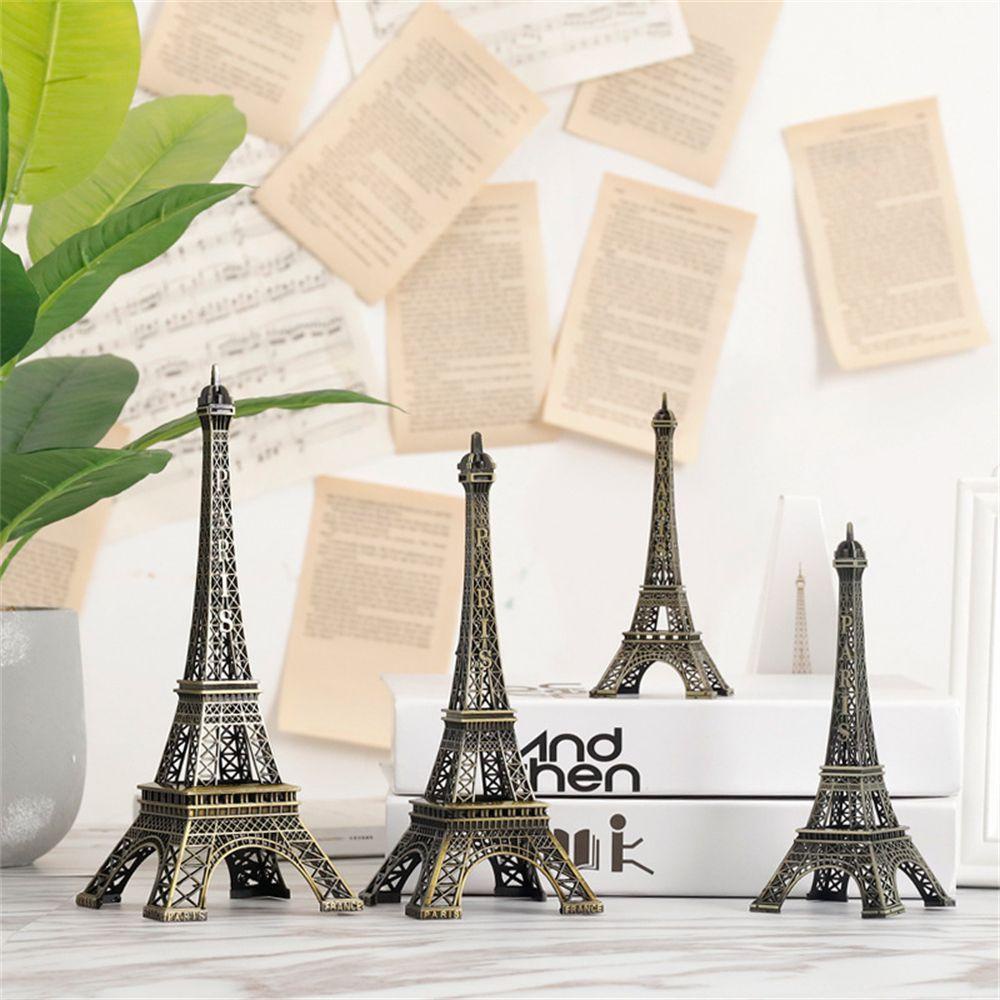 TOP Paris Model Menara Eiffel Dekorasi Rumah Kerajinan Tangan Bahan Alloy Kerajinan Besi Tempa