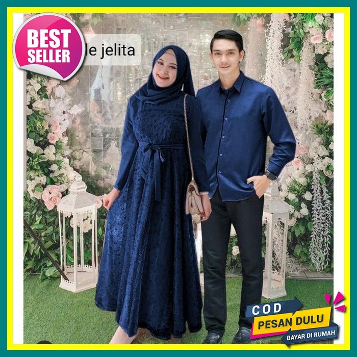 Gamis Couple Maxmara Koko Kurta Toyobo M/L/Xl/Xxl/Jumbo Serut Zipper Depan Terbaru High Quality Baju