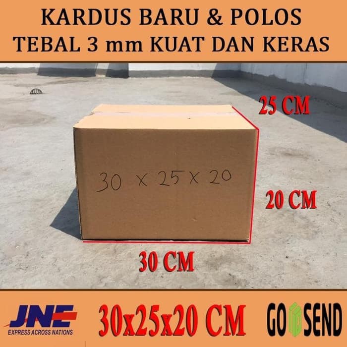 

Langsung Order kardus box karton polos uk 30x25x20 Terlaris