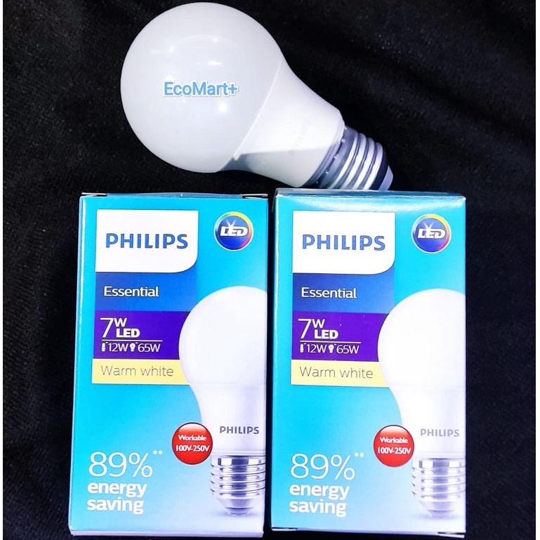 Lampu Philips LED 7W Kuning/Warm White Essential (bisa utk Buah Naga)