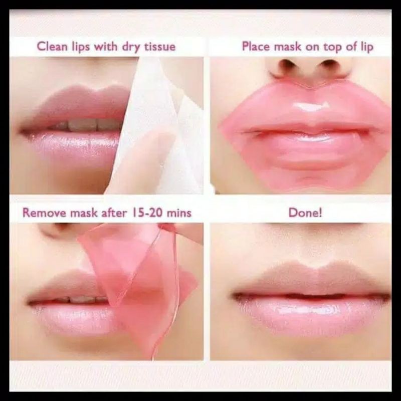 Lips Bioaqua / Masker Bibir / Collagen Mask / Lip Pink Bio Aqua