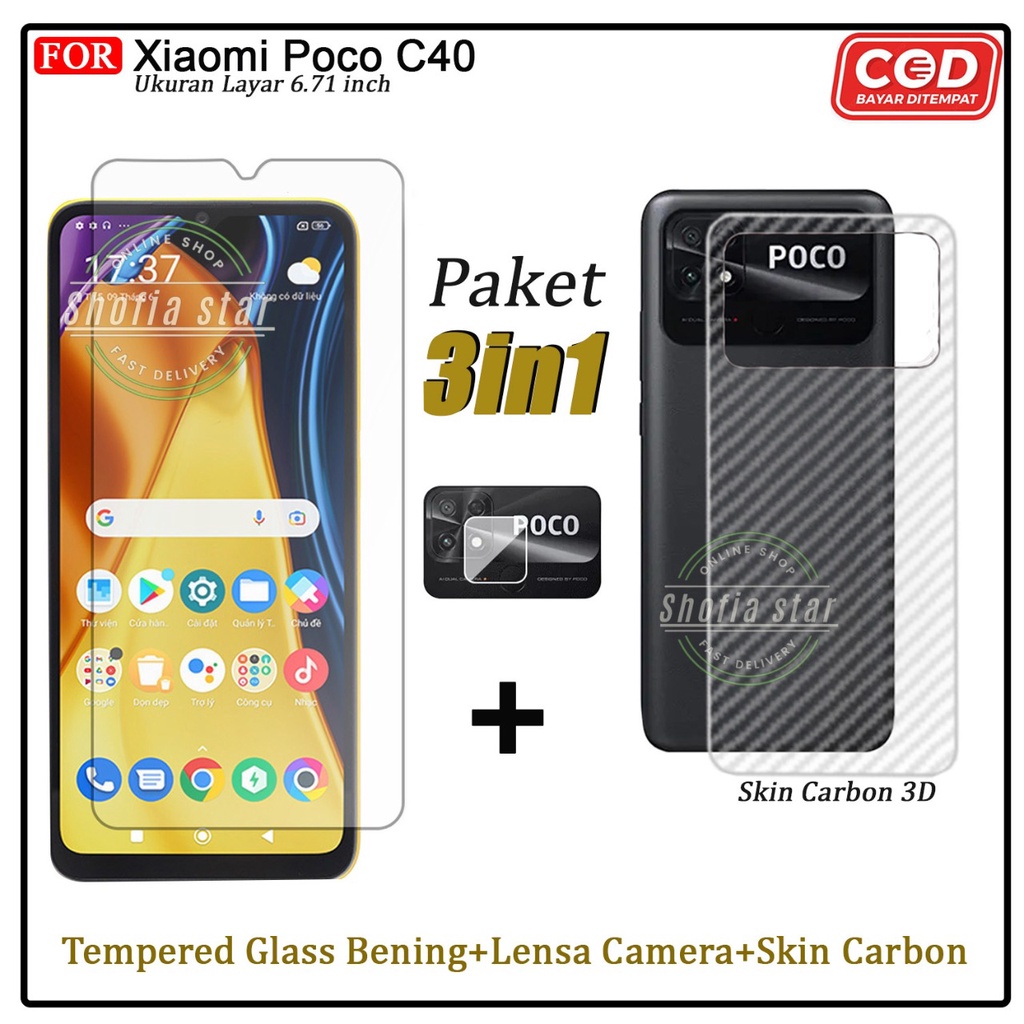 3in1 Anti Gores Ceramik Privacy Matte Poco C40 M4 Pro Poco x3 Gt X3 X3 Nfc X3 Pro M3 M3 PRO 5G Anti Spy Full Cover