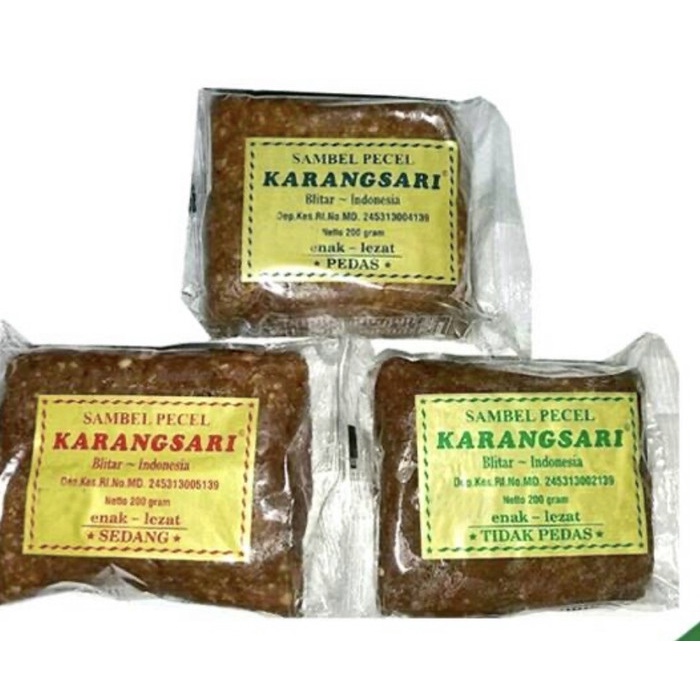 

Sambal-Aneka- Sayurhd Bumbu Sambel Pecel Karangsari Per 1 Pack - Pedas -Aneka-Sambal.