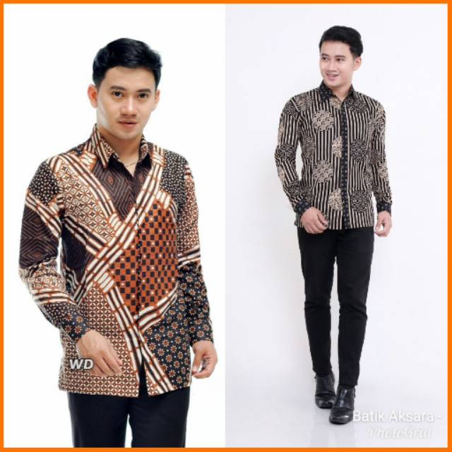 Promo [ Termurah ] Kemeja Batik Pria Lengan Panjang Slimfit Kemejamodern Batikmodern Batiksolo Batik Trend oqnlkniZdX9R0