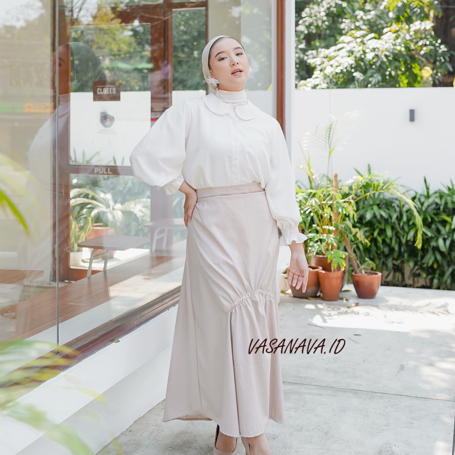 ROK KERUT POLOS | SORA SKIRT | BASIC SKIRT