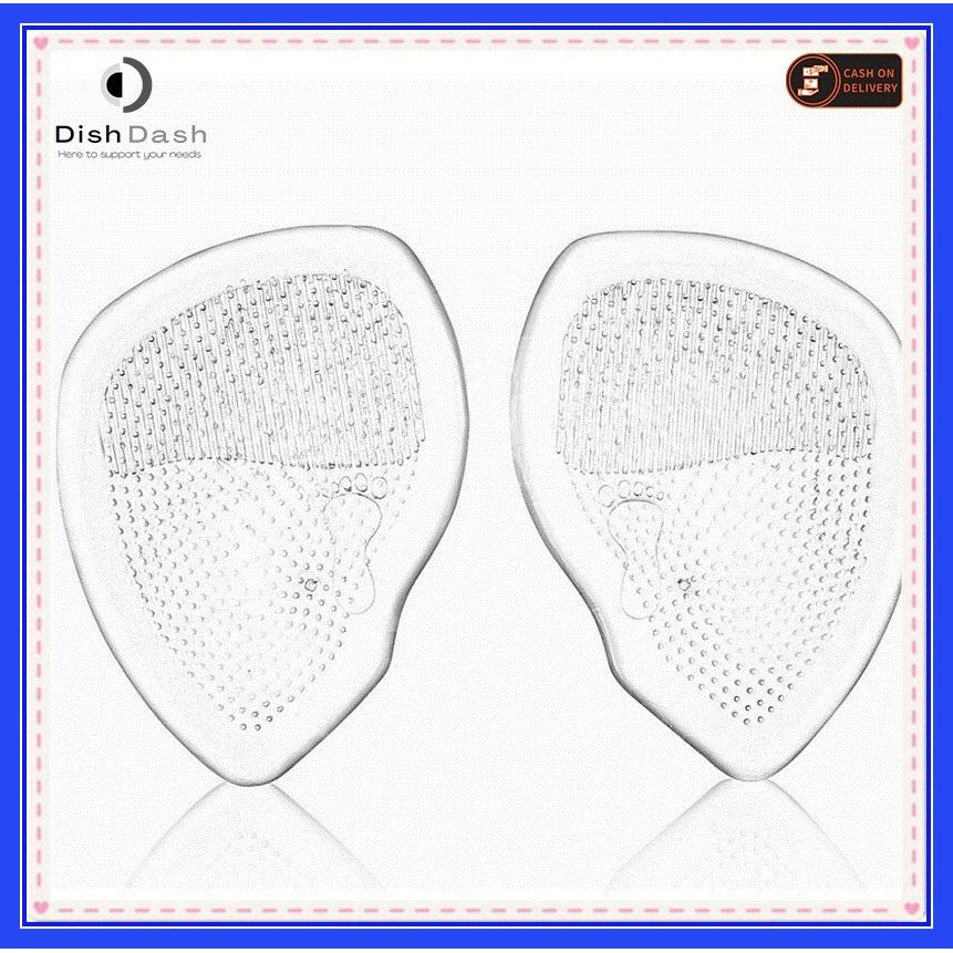 [BAYAR DI TEMPAT] 1 Pasang Insole Alas Kaki Sepatu Bahan Silikon Gel / Anti Nyeri Tumit Kaki HIGH QUALITY