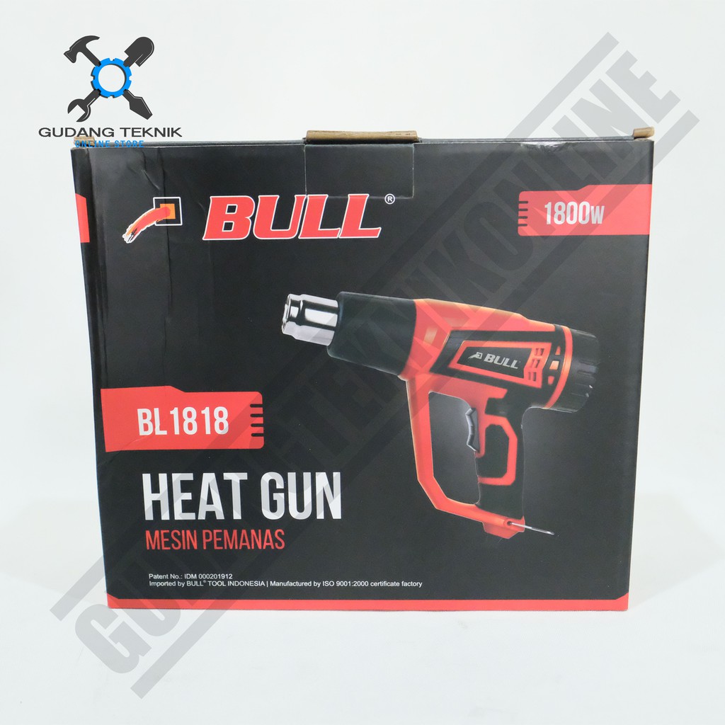 Heat Gun Bull BL1818 / Mesin Hot Gun BL 1818 Bull - Mesin Pemanas Bull