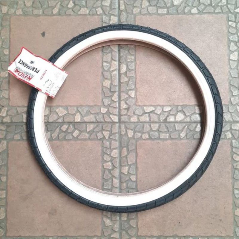 BAN LUAR SEPEDA LIPAT BMX 20 INCH 20 X 1.50 KENDA LIST PUTIH TERLARIS