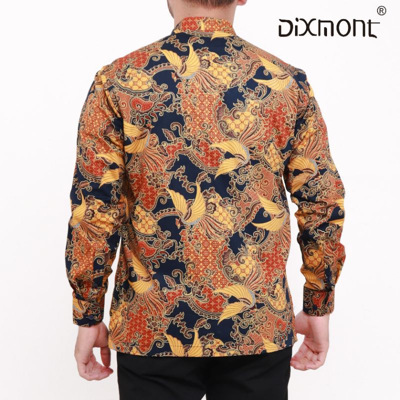 Dixmont Kemeja Pria Batik Panjang Hem BL01621