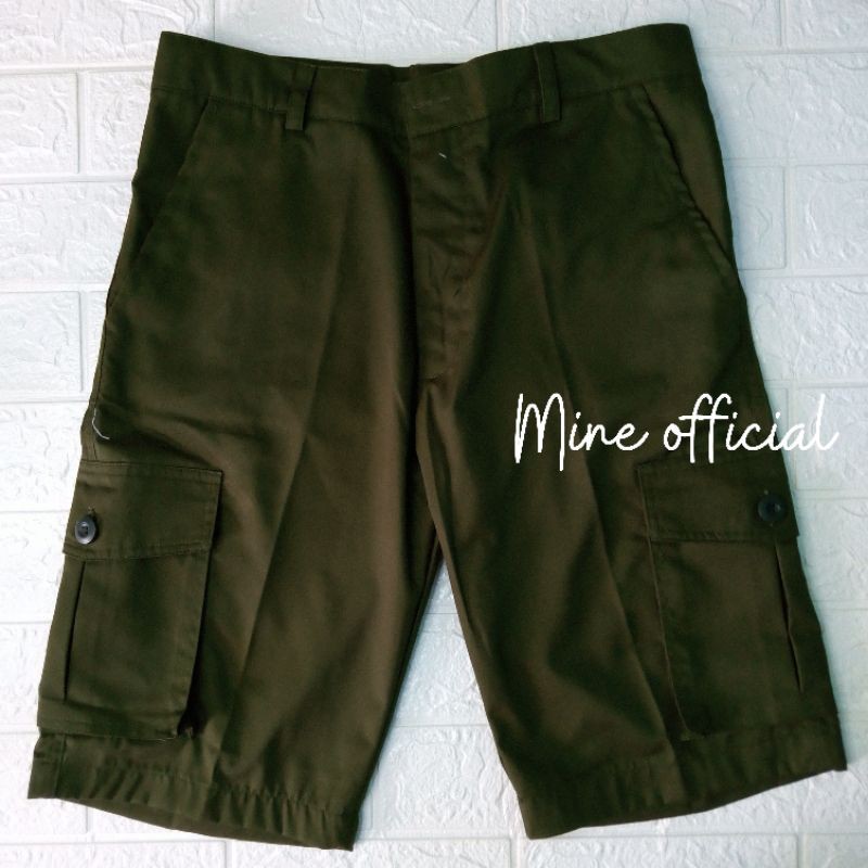 celana cargo pendek american drill pria