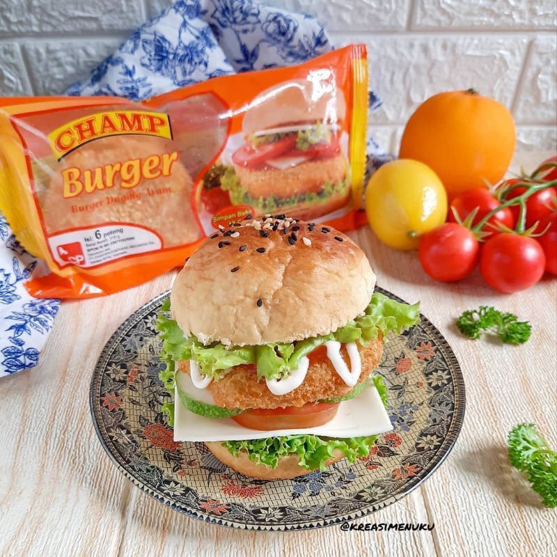 

Champ Chicken Burger isi 6pcs 315gr