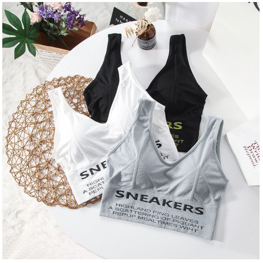 SPORT BRA GYM BRA FASHION OLAHRAGA PUSH UP WANITA TANPA KAWAT SEXY IMPORT