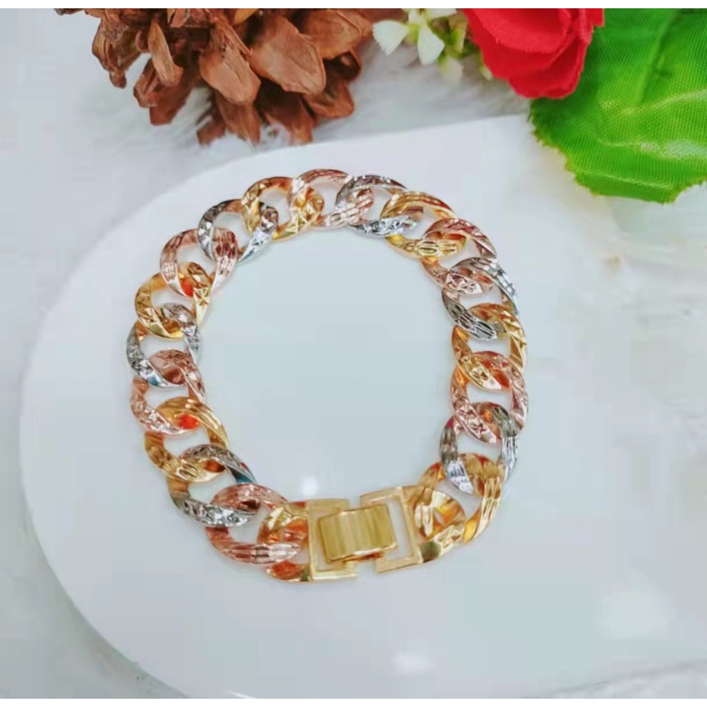 Gelang Kombinasi Lapis Emas Perhiasan Xuping Jewellery A-C(18cm)