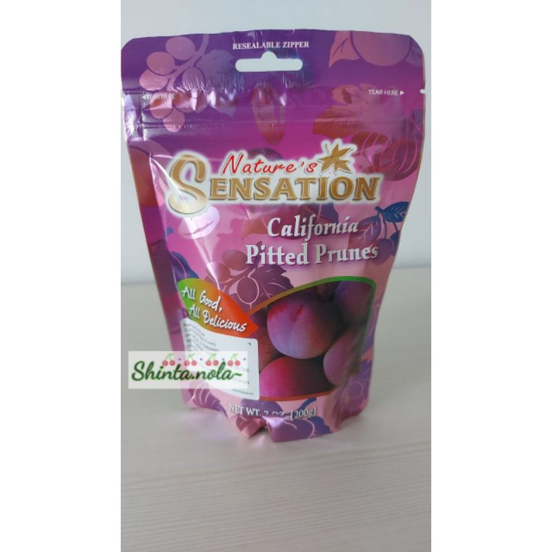 

nature's sensation california pitted plum 200gr plum kering prunes