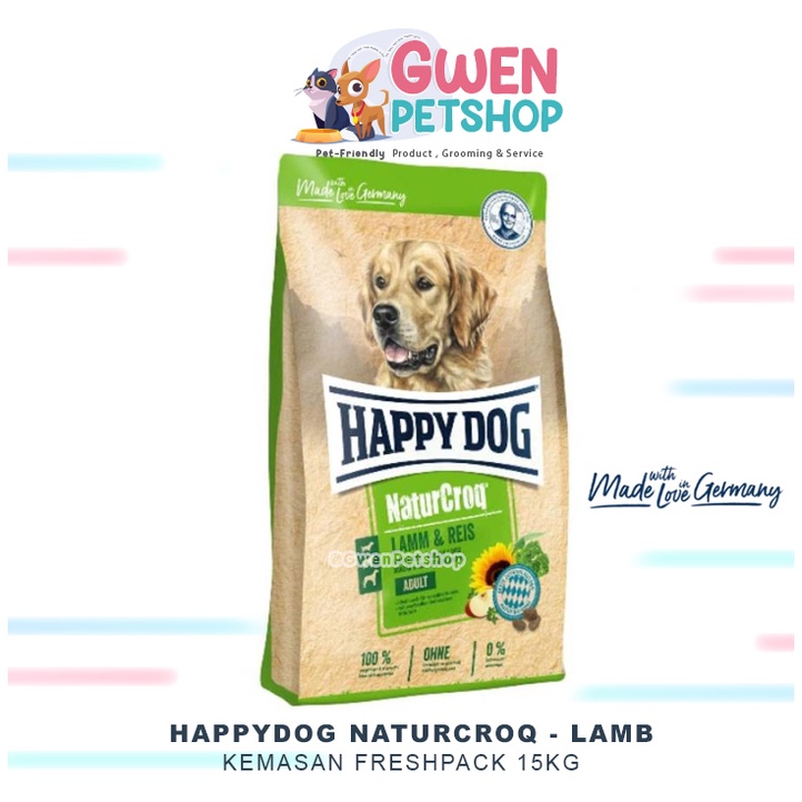 HAPPY DOG - NATURCROQ ADULT LAMB 15KG