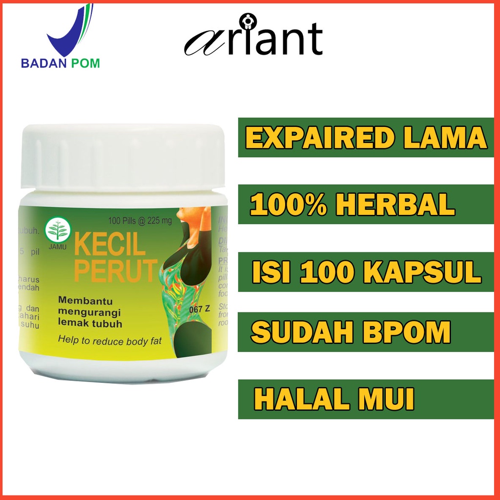 Obat Pelangsing Badan Ampuh Kapsul Susut Perut Herbal Pil Jamu Pelakor Minuman BPOM