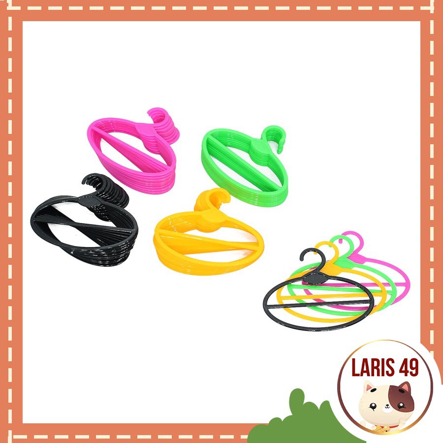 Laris49 Hanger Jilbab Oval Gantungan Kerudung Syal Scarf Pasminah  Serbaguna - HHJ