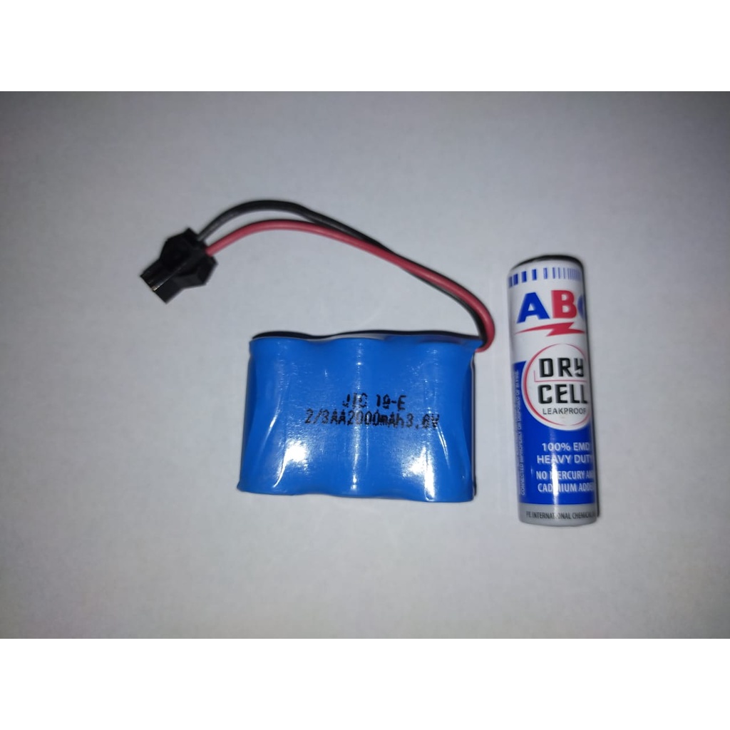 Baterai RC Mobil Remot 3.6V 3,6V 2000mAh Socket Hitam ukuran kecil tinggi 3cm