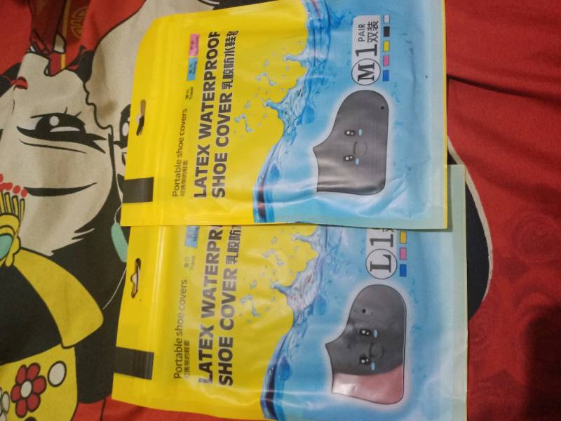Cover Sepatu Silikon Anti Air Hujan Waterproof Karet Elastis Murah Jas Hujan Kaki Motor