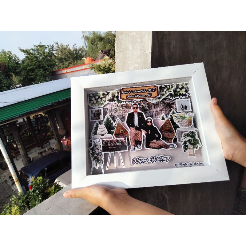 bingkai kado wedding, kado wisuda, pop up, kado ulang tahun, bingkai unik