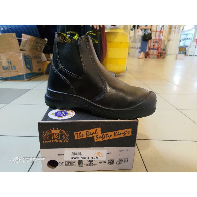 Sepatu Safety KINGS KWD 706X Original Kulit Asli / Sepatu Kerja Pria Proyek Safety KING 706 X Ori